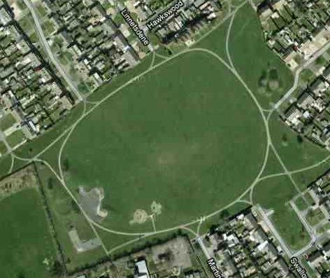 Aerial photograph of Covingham Park